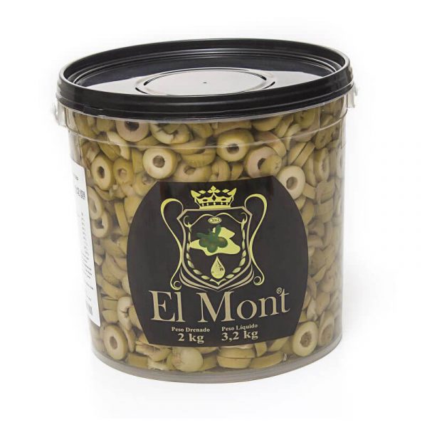 Azeitona Verde Fatiada El Mont 2Kg