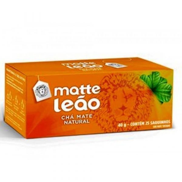 Sachê De Chá De Mate Leão Natural 25Un