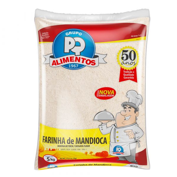 Farinha 5Kg Mandioca Crua Pq