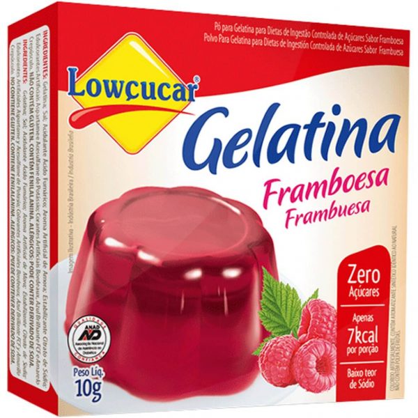 Gelatina Zero Lowcucar Framboesa 10