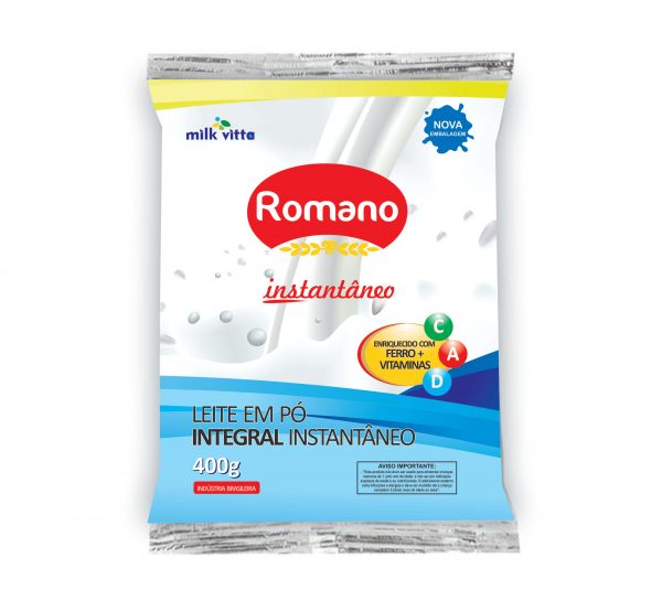 Leite Em Po Integral Romano 400G