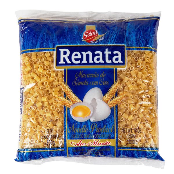 Macarrão Renata Ave Maria Com Ovo 500G.